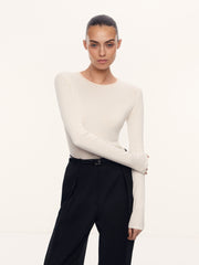 Лонгслив Nicole из шелка и хлопка