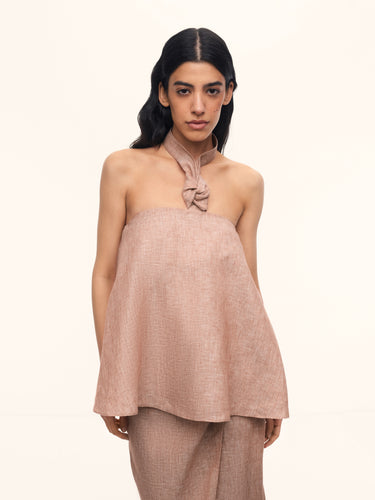 Топ Gelato из тонкого льна