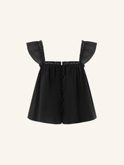 Топ Orchard из хлопка и шелка