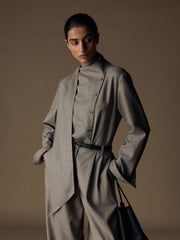 Рубашка Elm из шерсти, льна и шелка